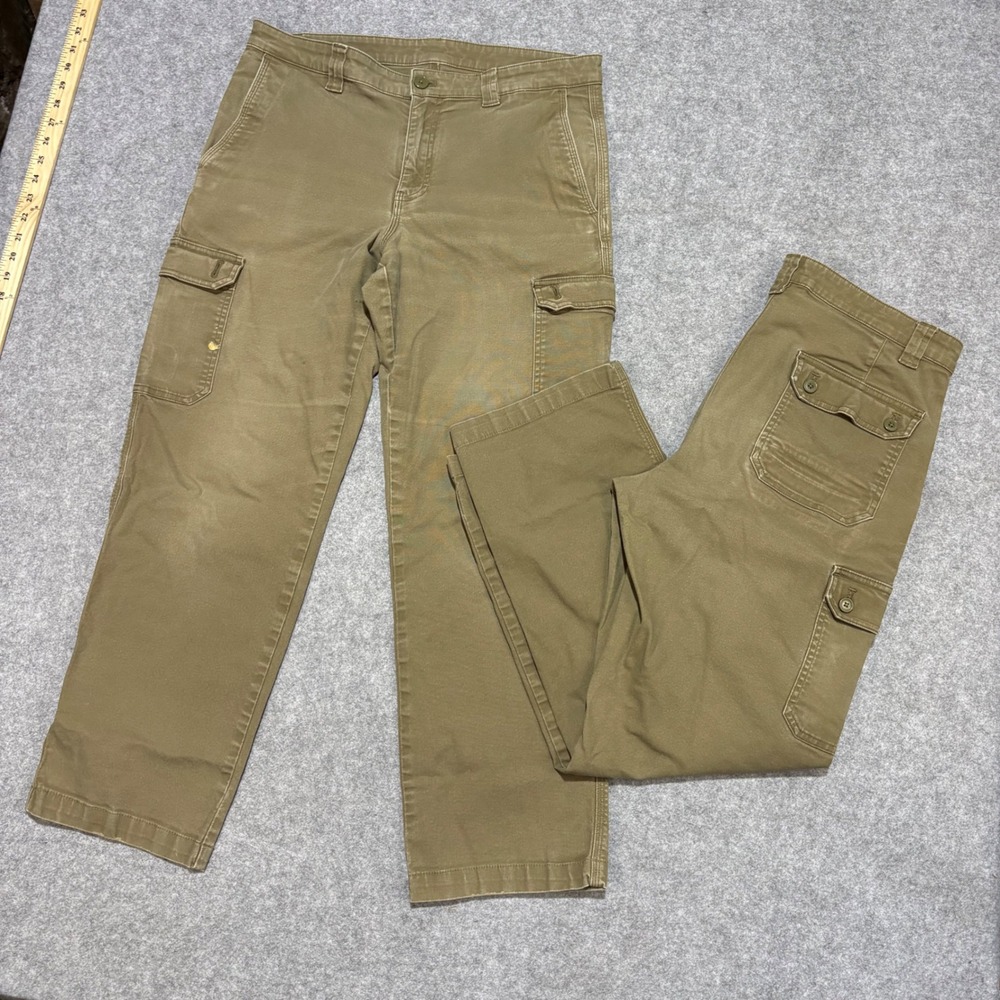 SCOTTeVEST Hidden Cargo Pants M32x32 Olive Green Cotton Blend Travel Pants(2)